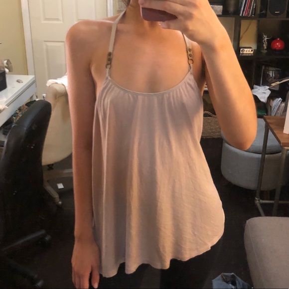 • SPRING SALE • Beige Flowy Top - Picture 3 of 6